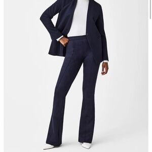 Spanx Faux Suede Women’s Tummy Shaping Classic Navy Pants